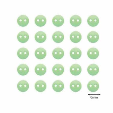 Imagem de Botão Small We Care About 6mm - 30 unidades - We  Care About, Verde Be