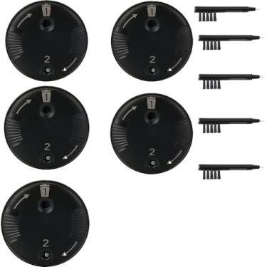 Imagem de Filtros de proteção de cera de ouvido para aparelho auditivo Ceru Guard Disk com escova de limpeza magnética, acessório de substituição para filtro CeruShield Disk Cerumen para Phonak (40 filtros)