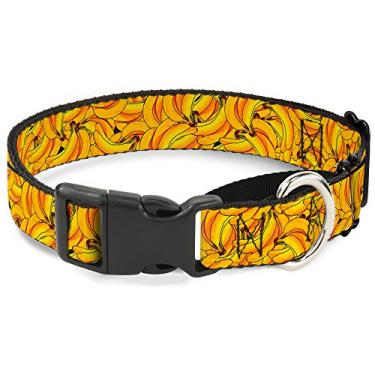 Imagem de Buckle-Down Coleira para cachorro Banana Bunches empilhada martingale, 2,54 cm de largura, serve para pescoços de 28 a 43,18 cm