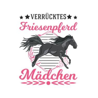 Imagem de Friesenpferd Notizbuch: Verrücktes Friesenpferd Mädchen Friesen Pferd / 6x9 Zoll / 120 karierte Seiten Seiten