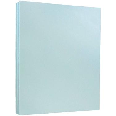 Imagem de Cartolina JAM Paper Vellum Bristol – 50 kg – pacote, Azul, 8.5" x 11"