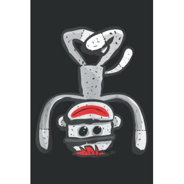 Imagem de Cute Sock Monkey in Yoga Asana Headstand Pose for Women: Lined Journal & Diary for Writing & Notes for Girls and Women, Memo Diary Subject Notebooks Planner, 6"x9"