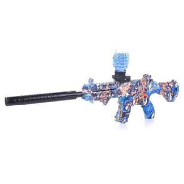 Imagem de Arminha de Gel Arma Orbeez M416 Eletrica Com Silenciador Colors Forte 