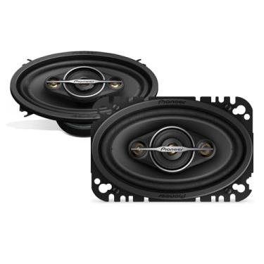 Imagem de Pioneer Alto-falantes de 4 vias padrão A-Series TS-A4671F 10 cm x 15 cm (par) – 210W Max, som balanceado + agudos suaves, graves aprimorados, ótima substituição de estoque