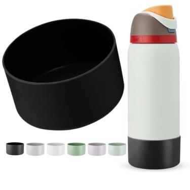 Imagem de Affute Capa De Silicone Para Garrafa De Água Owala 40 Oz, Capa Protetora Antiderrapante Para Garrafas De Água Freesip/Twist/Flip, Sem Bpa, Capa Protetora Inferior Protege Garrafas De Água De Arranhõ