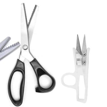 Imagem de Tesoura Picotar Zig Zag Scrapbook Patchwork 22cm + Precisao Arremate C