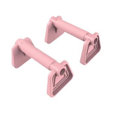 Imagem de rockible 2pcs push up stands push up alças stands de pushup anti -deslize para treino de piso da academia, Rosa