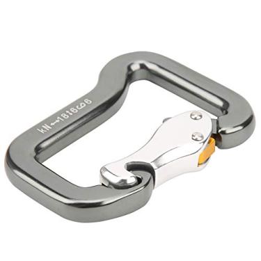 Imagem de Pára-quedas Mosquetão Mini Bloqueio Gancho Pára-quedas Mosquetão Material de Alumínio 84x64x12mm Pequeno e Leve Escalada Acampamento Paralock