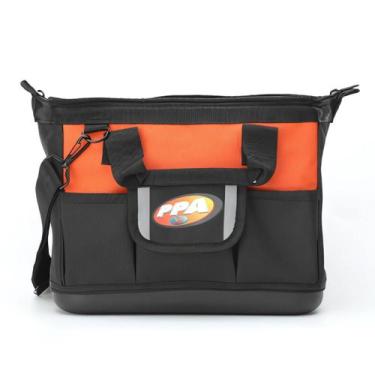Imagem de Bolsa de Ferramentas PPA Alça e Bolso Externo Preto/Laranja
