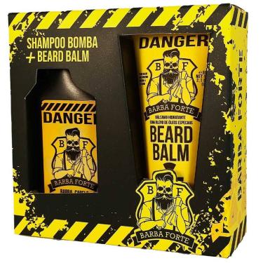 Imagem de Kit Viagem Shampoo Bomba + Beard Balm Danger Barba Forte