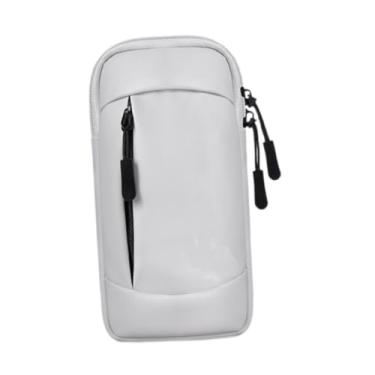 Imagem de Colaxi Armad para braçadeira esportiva com alça ajustável, estojo de braço de corrida respirável universal, saco de braço para smartphone para academia de, Cinza