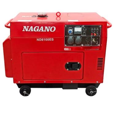 Imagem de Gerador de Energia a Diesel 8kva Monofásico 110v220v Silenciado Partida Elétrica