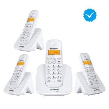 Imagem de Kit Telefone TS 3110 Intelbras Com 3 extensão Combo Oficial