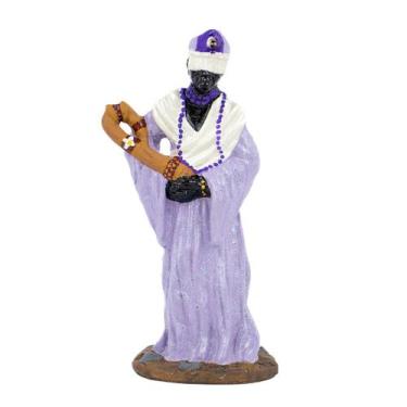 Imagem de Escultura Orixá Nanã Lilás 14,50 cm em Resina - Lua Mística - 100% Ori