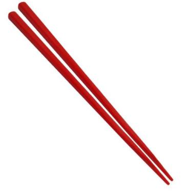Imagem de Kit 20 Pares de Hashi para Comida Japonesa 22 Cm Vermelho  Nihon Shikk