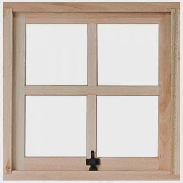 Imagem de Janela de Madeira Maxim-Ar 60x60cm com Caixilho 9,4cm ewr MP61 Rondosul