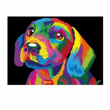 Imagem de Artesanato Pintura Diamante Diy 30X40 - CACHORRO STAR - PPSHOP