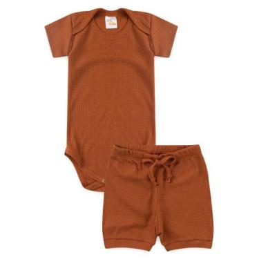Imagem de Conjunto Canelado Light Curto - Avelã - Ame Kids, 2