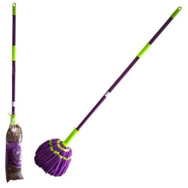 Imagem de Esfregão Infantil de 1,15m Com Cabo Giratório Para Torcer e Design Col