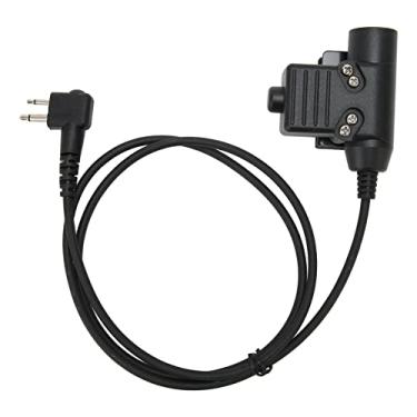 Imagem de Adaptador PTT de microfone U94 para rádio Walkie Talkie GP88 GP300 GP3688 DEP450 EP450 adaptador de fone de ouvido tático marrom