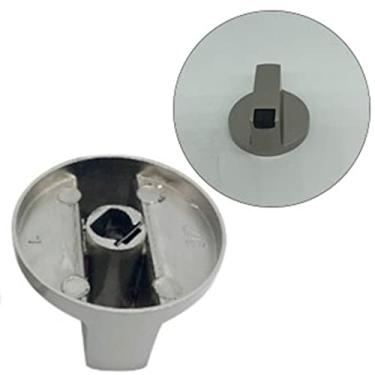 Imagem de Botão Faixa de Gás de 6pcs, Botões de Fogão de Substituição de Metal Interruptor de Controle Rotativo de 6 Mm para Máquina de Cozinha de Cozinha, Compatível