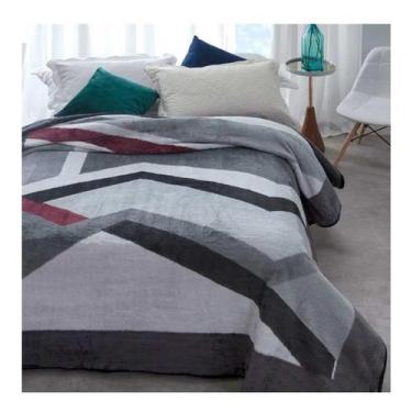 Imagem de Cobertor Jolitex Ternille Kyör Plus Casal Cor Cinza Com Design Amalfi 