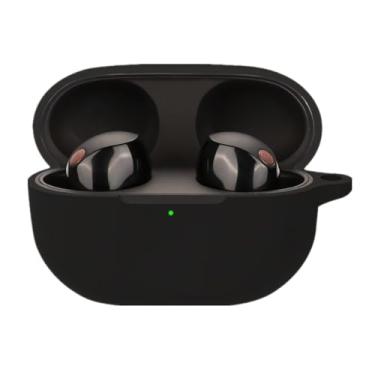 Imagem de Ankersaila Capa compatível com Sony WF-1000XM5, capa protetora antiarranhões de silicone macio à prova de choque (preto)