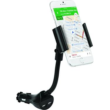 Imagem de iHome Suporte de carro IH-CM318B para smartphones universais – Preto