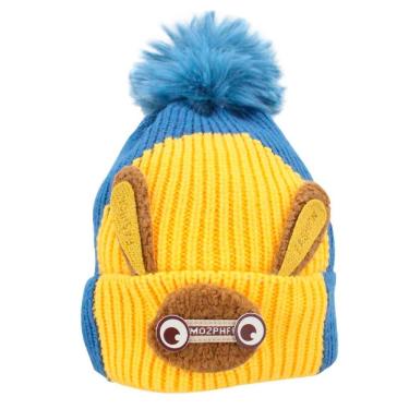 Imagem de Touca Gorro Infantil Azul Coelhinho Tamanho único