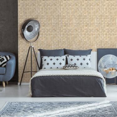 Imagem de Papel De Parede Struktura Tijolo Amarelo 45740