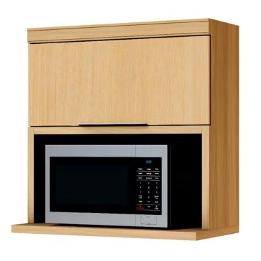 Imagem de Armário Aéreo Marquesa 1 Prateleira Nature 80cm Nesher Bege