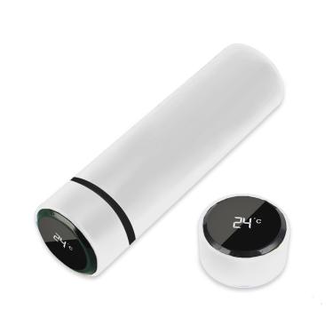 Imagem de Garrafa Térmica Inox 500ml Quente Frio Tampa Branco Nº10