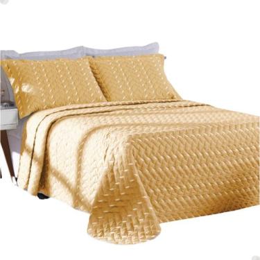 Imagem de Kit 3 Peças Cobre Leito King Size HT 400 Fios Bordado Hotel - MR Enxov