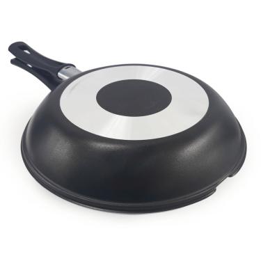 Imagem de Omeleteira Dona Chefa Antiaderente Alumínio Modelo 18 Preto