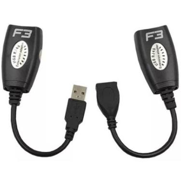 Imagem de Adaptador Extensor Usb Via Rj45 Cabo De Rede Cabo 814 - A.R Variedades