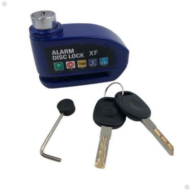 Imagem de Trava cadeado  De Moto e Bike freio a Disco com alarme Sonoro Antifurt