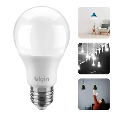 Imagem de Lampada Led 12w Elgin Bulbo Inmetro 6500k Branco Frio