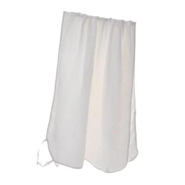 Imagem de IEUDNS Roupão de banho feminino com suspensórios, roupão respirável elegante, absorvente de água, toalha de banho para presente de quarto, Borda Branca