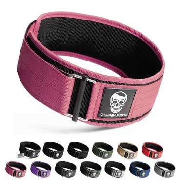 Imagem de Gymreapers Cinto De Levantamento Peso Com Trava Rápida Para Musculação, E Treinamento Cruzado - 4" Neoprene Fivela Metal, Suporte Ajustável Olímpico Costas (Extra Grande, Rosa)