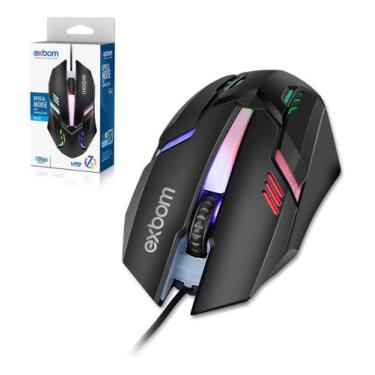 Imagem de Mouse Gamer Led Rgb 7 Cores Com Fio Usb 1200dpi Ms-62 Exbom - NoBrand