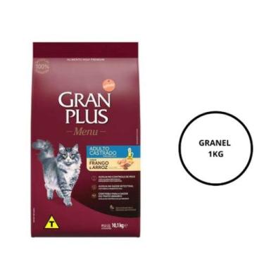 Imagem de Ração GranPlus para Gatos Castrados Frango e Arroz 1 kg (A GRANEL) - G