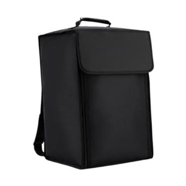 Imagem de menolana Bolsa de transporte para armazenamento de tambor cajon com alça, suprimentos, bolsa à prova de poeira, mochila para tambor cajon para bateristas