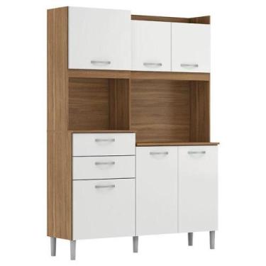 Imagem de Kit Para Cozinha Harmonia Amendola Branco - Demóbile