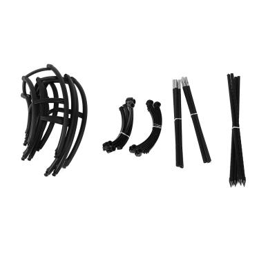 Imagem de Planta de escalada Suporte à prova de ferrugem de aço robusto Plástico Decranta Decranta de Planta em vasos de planta Suporte para a estaca de pepino de tomate roseira Terrace ao (3 camadas)