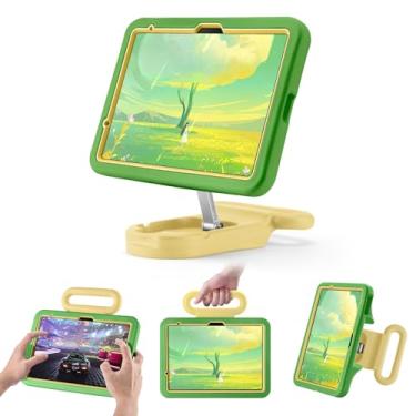 Imagem de Capa infantil para iPad (A16) 11ª/10ª geração 10,9 polegadas 2025/2022, capa com alça à prova de choque, capa à prova de quedas para crianças para iPad Air 11 polegadas (2025) M3/M2, suporte ajustável