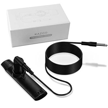 Imagem de Kazoos elétricos para adultos, Kazoo de metal com 5 diafragmas de flauta, Kazoos com tom ajustável para guitarra, ukulele, violino, piano, teclado, mini instrumentos musicais Kazoos a granel (preto