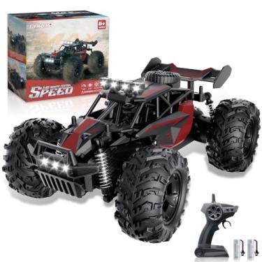 Imagem de Carox Remote Control Car, 2.4GHz 25KM/H High Speed RC Car, 1:18 Off-Road Monster Truck with LED Lights and 1800mAh Rechargeable Battery – Ideal Gift for Boys 6+