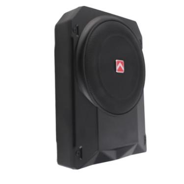 Imagem de Subwoofer automotivo fino de 10 polegadas e 800 W, amplificador de áudio integrado para carro/caminhão com kit de fiação e iluminação ambiente multicolorida