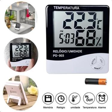 Imagem de Termo-higrômetro Digital Para Precisão Máxima e Monitoramento - ASAF
