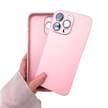 Imagem de Capinha Compativel com iPhone 12 Pro Verso Vidro Fosco Bordas de Silicone Luxuosa Premium Com Proteção de Camera